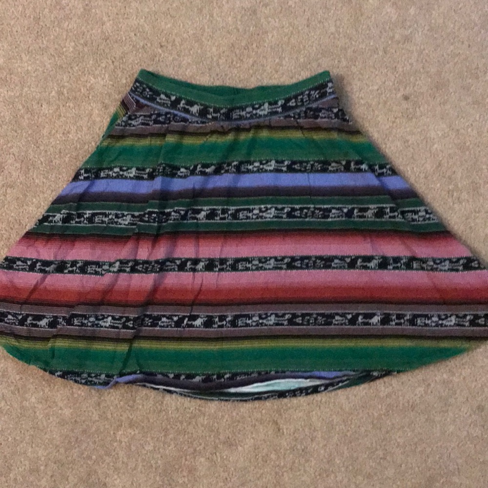 Xhilaration mexican patterned skater skirt